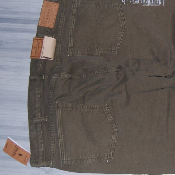 POLO RALPH LAUREN Varick Slim Straight Green Jeans Men's Size 40X32 NWT - Picture 2 of 7